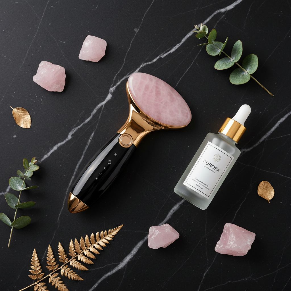 Electric Gua Sha Flat Lay
