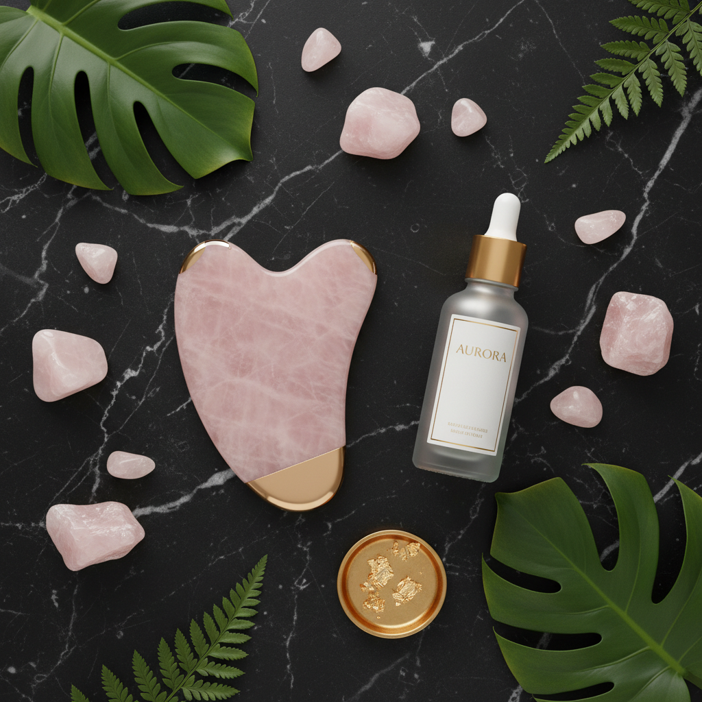 Electric Gua Sha Flat Lay